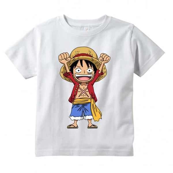 Luffy The Flagship Model One Piece Anime Kid's Clothes - Orange Bison