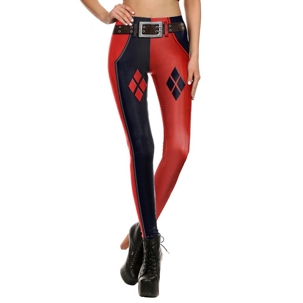 Harley Quinn I Women's Superhero Leggings - Orange Bison