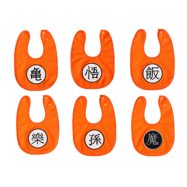 Kanji Baby Bibs (3-Pack, 6-Pack Sets)