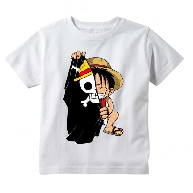 Luffy The Flagship Model One Piece Anime Kid's Clothes - Orange Bison