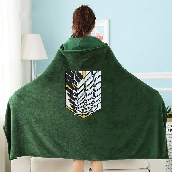 Survey Corps Hooded Cloak Blanket