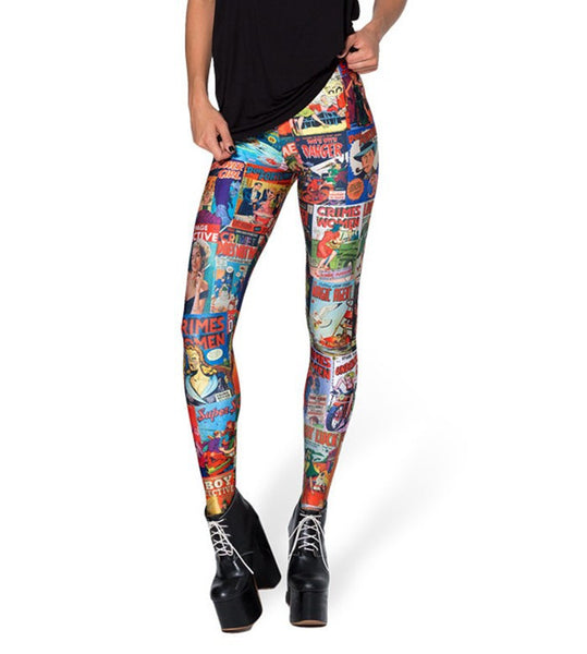 Wade II Women's Superhero Leggings (Deadpool) - Orange Bison