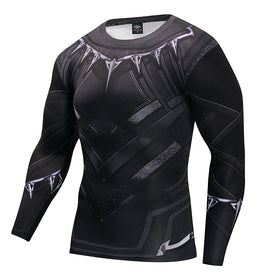 T'Challa Mens Compression Shirt (Long Sleeve)