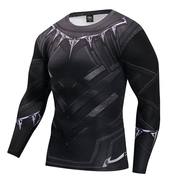 T'Challa Mens Compression Shirt (Long Sleeve)