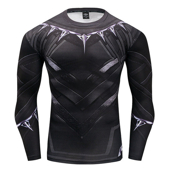 T'Challa Mens Compression Shirt (Long Sleeve)